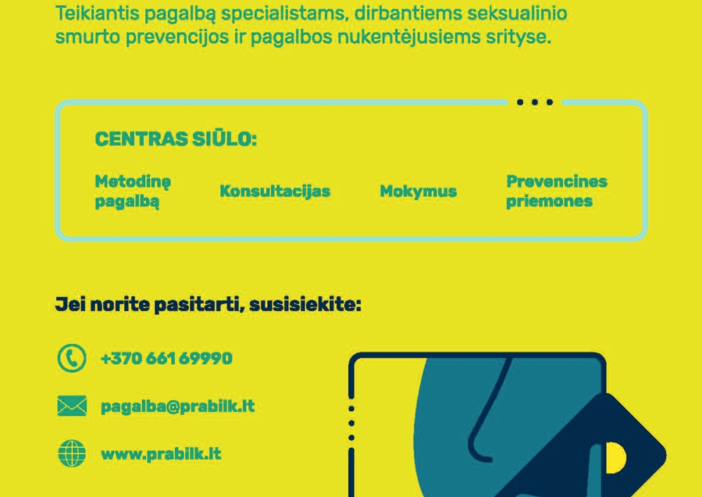 Balandis - seksualinio smurto prevencijos mėnuo