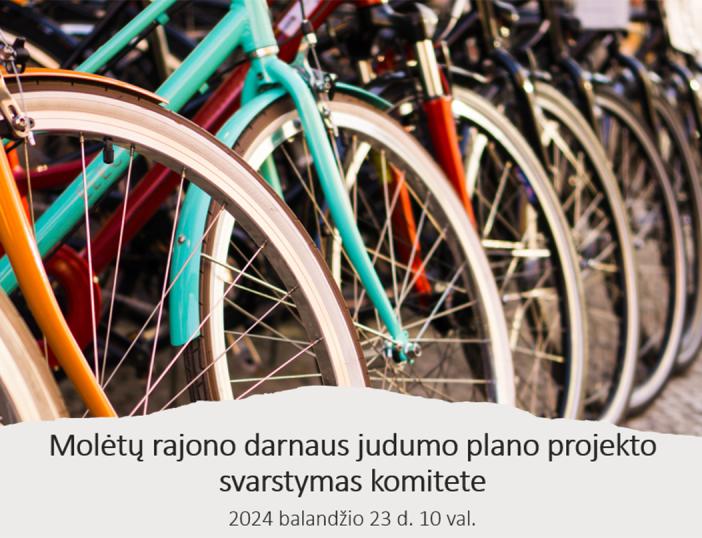 Balandžio 23 viešai pristatomas Molėtų rajono darnaus judumo plano projektas