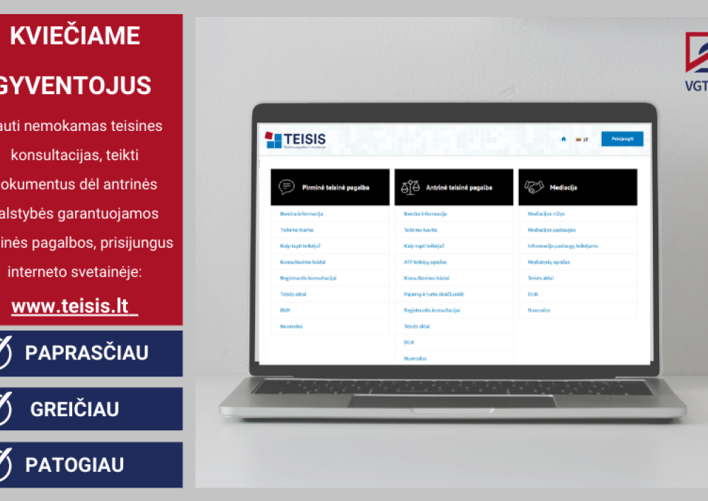 Teisines konsultacijas gaukite nemokamai
