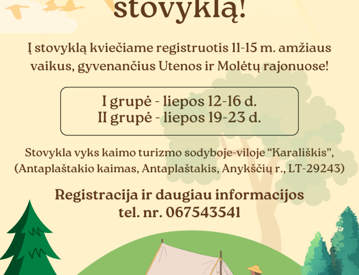 Nemokama 5 dienų vaikų sveikatingumo stovykla