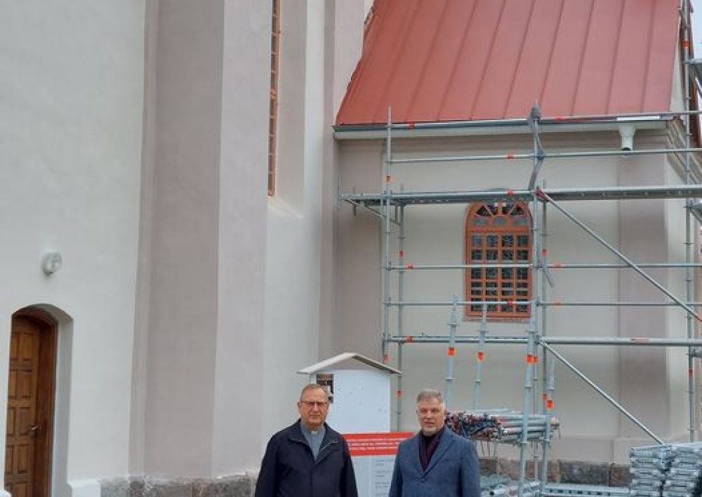 Vyksta Videniškių šv. Lauryno bažnyčios remonto darbai