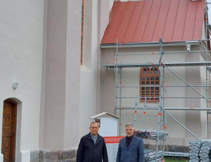 Vyksta Videniškių šv. Lauryno bažnyčios remonto darbai