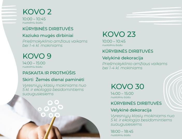 „Žaliasis taškas“ dovanoja aplinkosaugines nuotolines edukacijas 